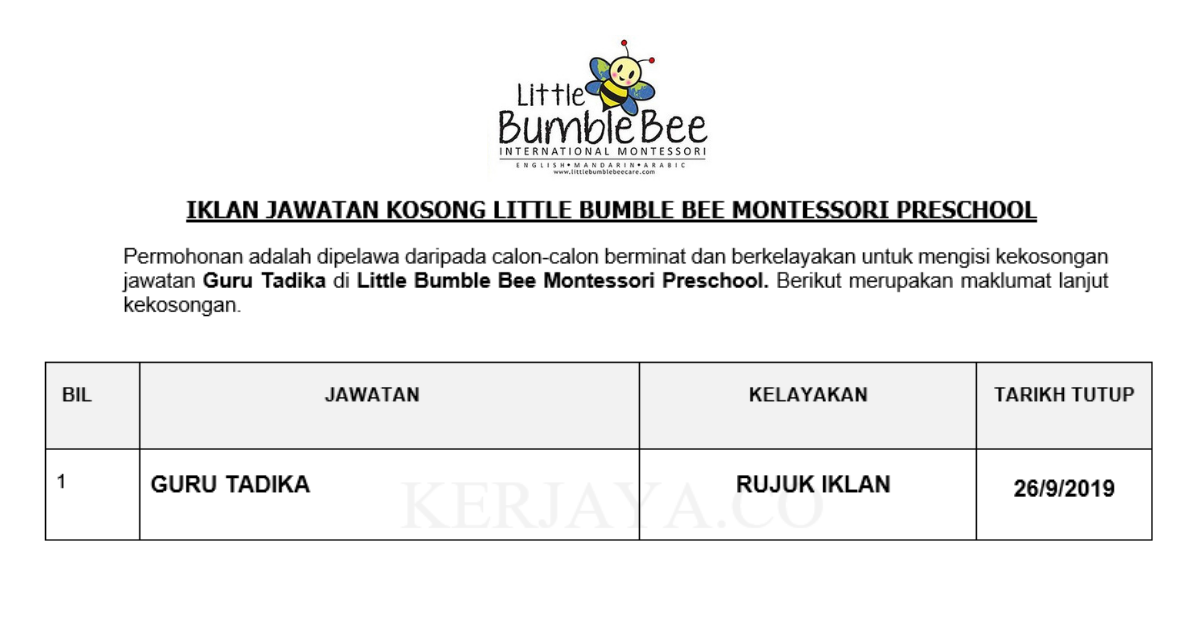 Little Bumble Bee Montessori Preschool