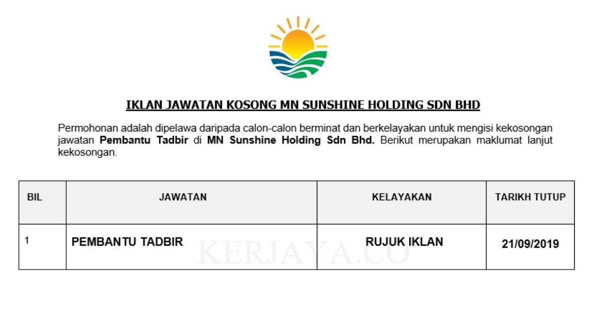 MN Sunshine Holding Sdn Bhd