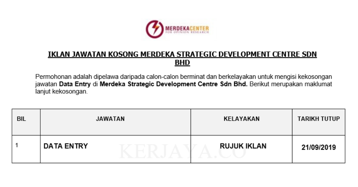 Merdeka Strategic Development Centre Sdn Bhd