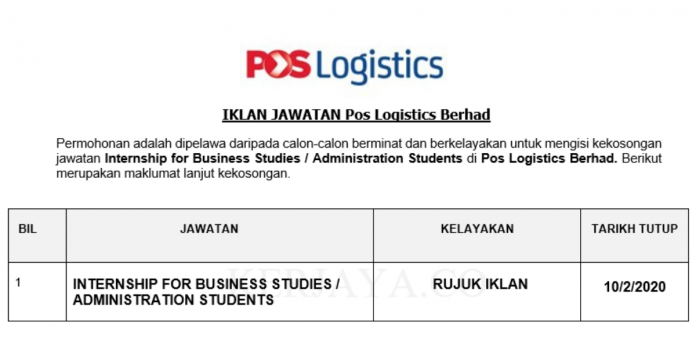 Pos Logistics Berhad