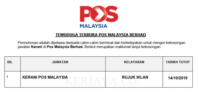 Pos Malaysia Berhad Pos Malaysia Berhad