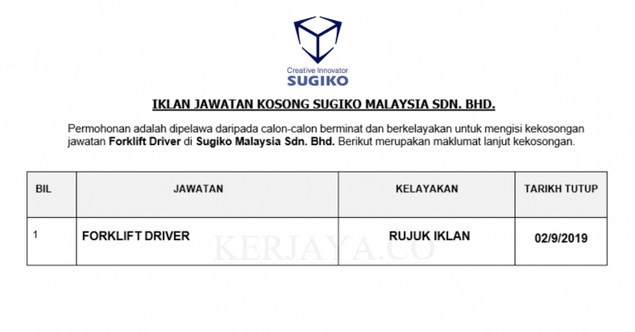 Sugiko Malaysia Sdn. Bhd. Sugiko Malaysia Sdn. Bhd.