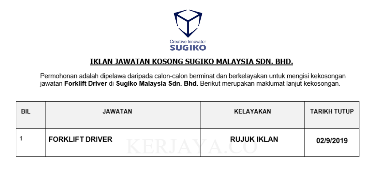 Sugiko Malaysia Sdn. Bhd.