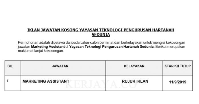 Yayasan Teknologi Pengurusan Hartanah Sedunia Yayasan Teknologi Pengurusan Hartanah Sedunia