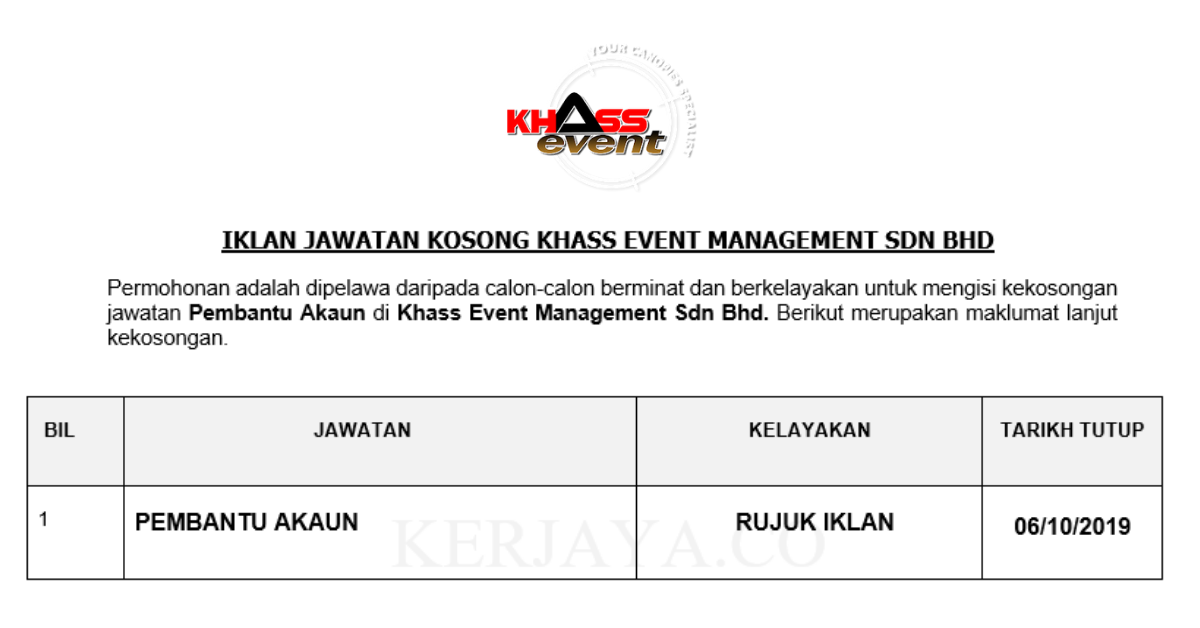 Khass Event Management Sdn Bhd