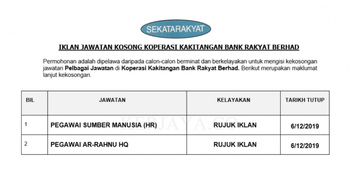 _Koperasi Kakitangan Bank Rakyat Berhad (SEKATARAKYAT)