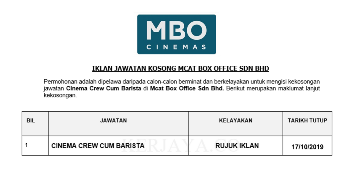Mcat Box Office Sdn Bhd