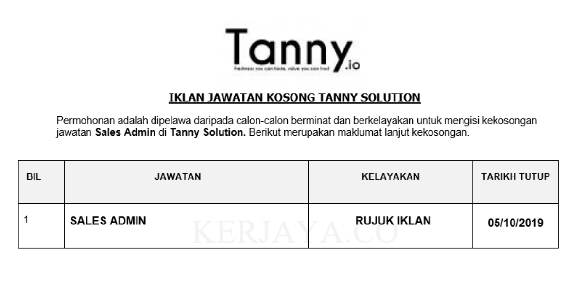 Tanny Solution
