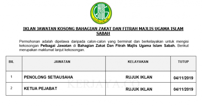 Bahagian Zakat Dan Fitrah Majlis Ugama Islam Sabah