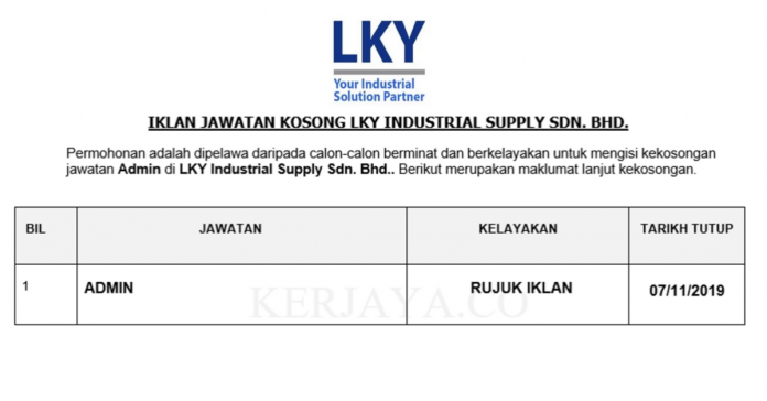 LKY Industrial Supply Sdn. Bhd. LKY Industrial Supply Sdn. Bhd.