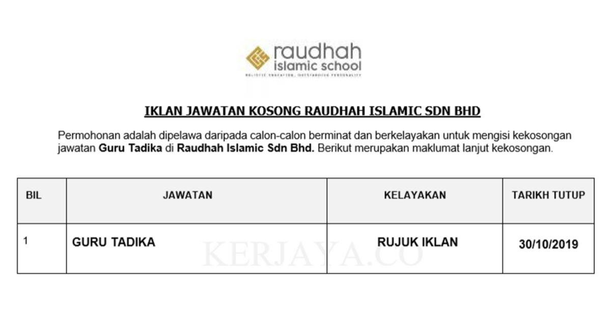 Raudhah Islamic Sdn Bhd