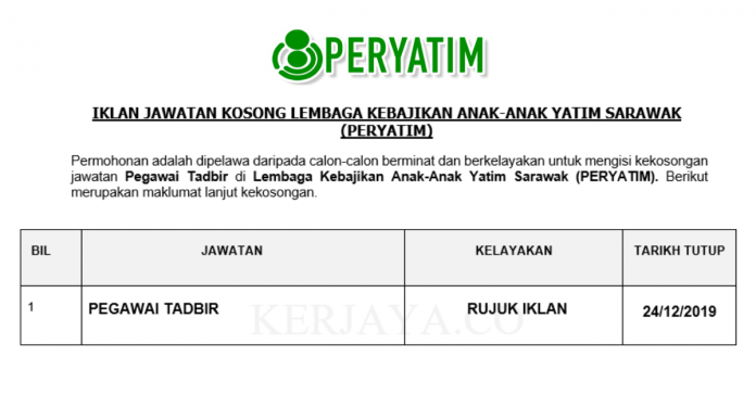 Lembaga Kebajikan Anak-Anak Yatim Sarawak (PERYATIM)
