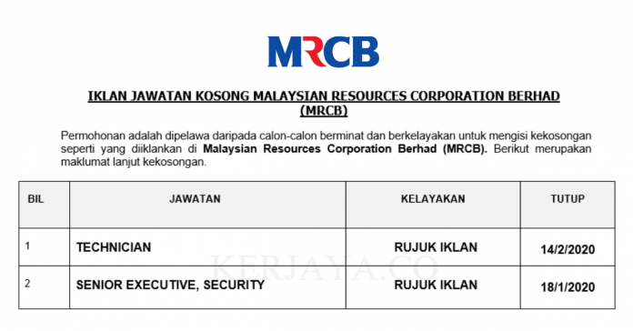 Malaysian Resources Corporation Berhad (MRCB)