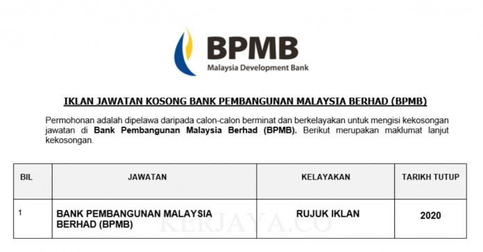 Bank Pembangunan Malaysia Berhad (BPMB)