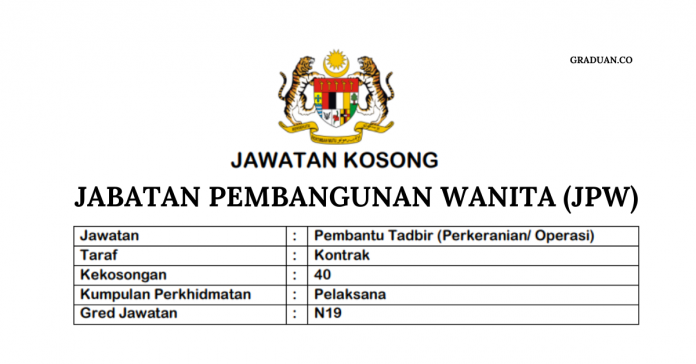 Jabatan Pembangunan Wanita (JPW)