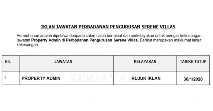 Perbadanan Pengurusan Serene Villas