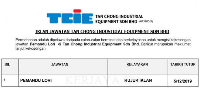 Tan Chong Industrial Equipment Sdn Bhd