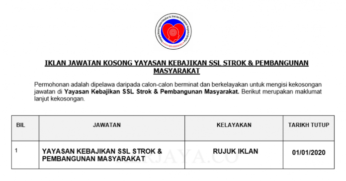 Yayasan Kebajikan SSL Strok & Pembangunan Masyarakat