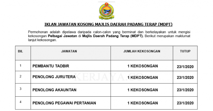 Majlis Daerah Padang Terap (MDPT)