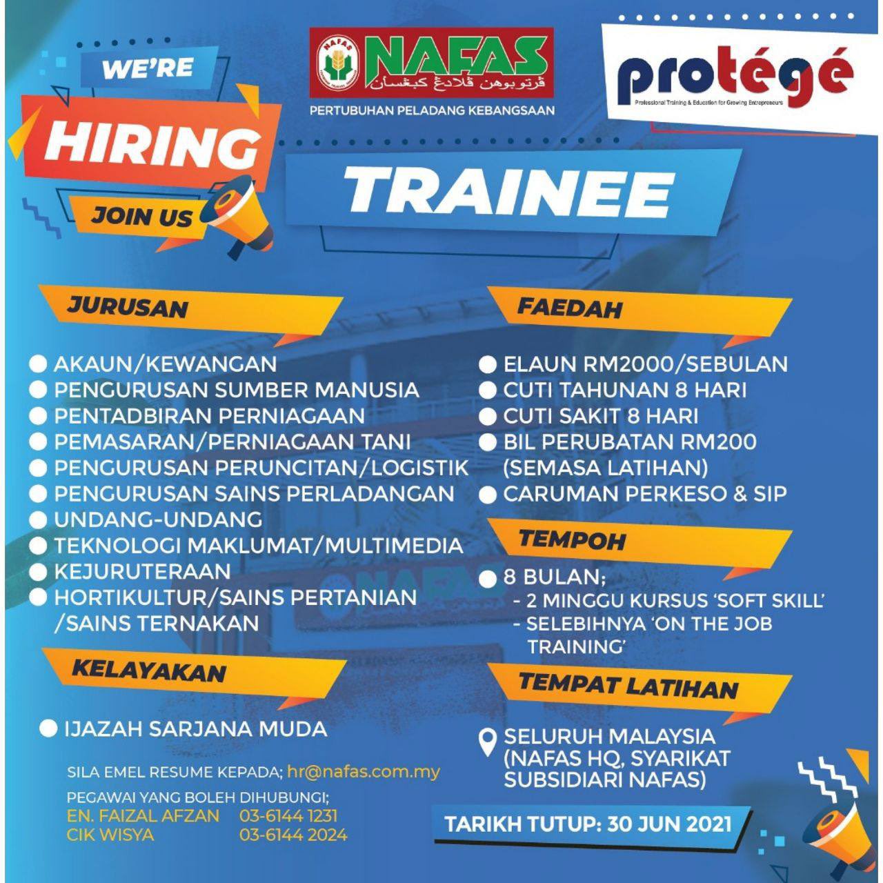 Iklan Jawatan Pertubuhan Peladang Kebangsaan (NAFAS) • Portal Kerja ...