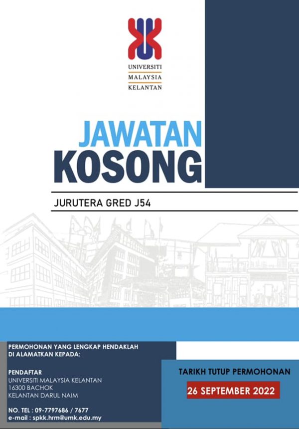 Iklan Jawatan Universiti Malaysia Kelantan (UMK) • Portal Kerja Kosong ...