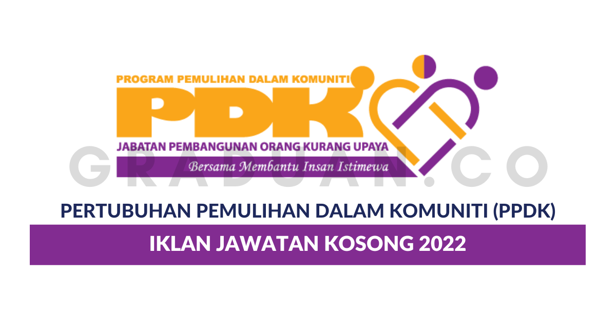 Permohonan Jawatan Kosong Pertubuhan Pemulihan Dalam Komuniti Ppdk Portal Kerja Kosong Graduan