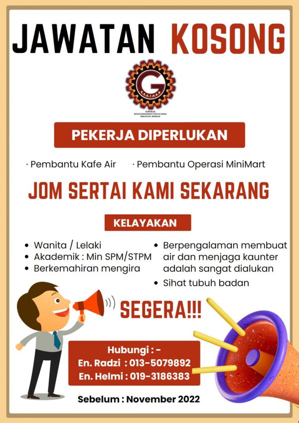 Iklan Jawatan Koperasi Kolej Kemahiran Tinggi Mara Beranang Berhad Portal Kerja Kosong Graduan