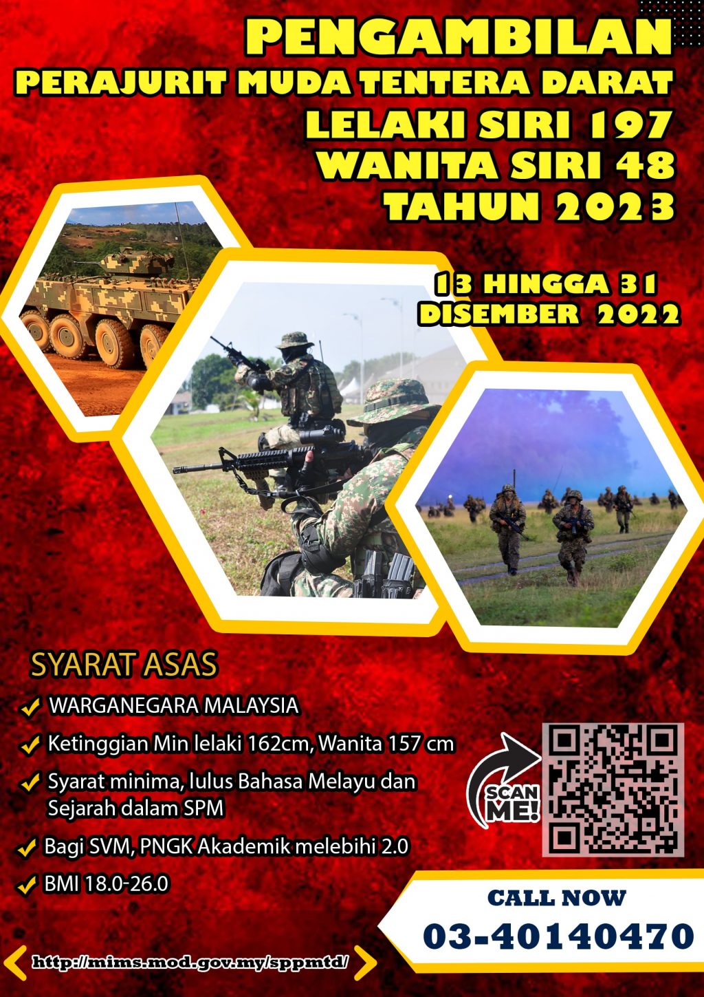 Iklan Jawatan Tentera Darat Malaysia • Portal Kerja Kosong Graduan