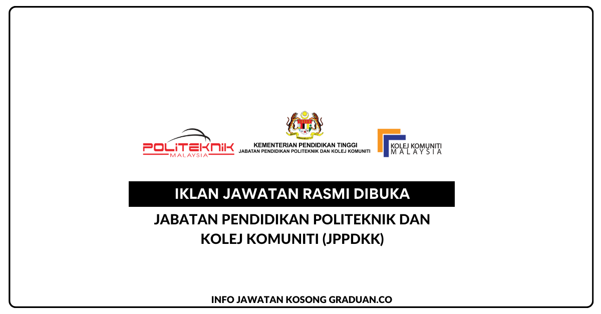 Permohonan Jawatan Kosong Jabatan Pendidikan Politeknik Dan Kolej ...