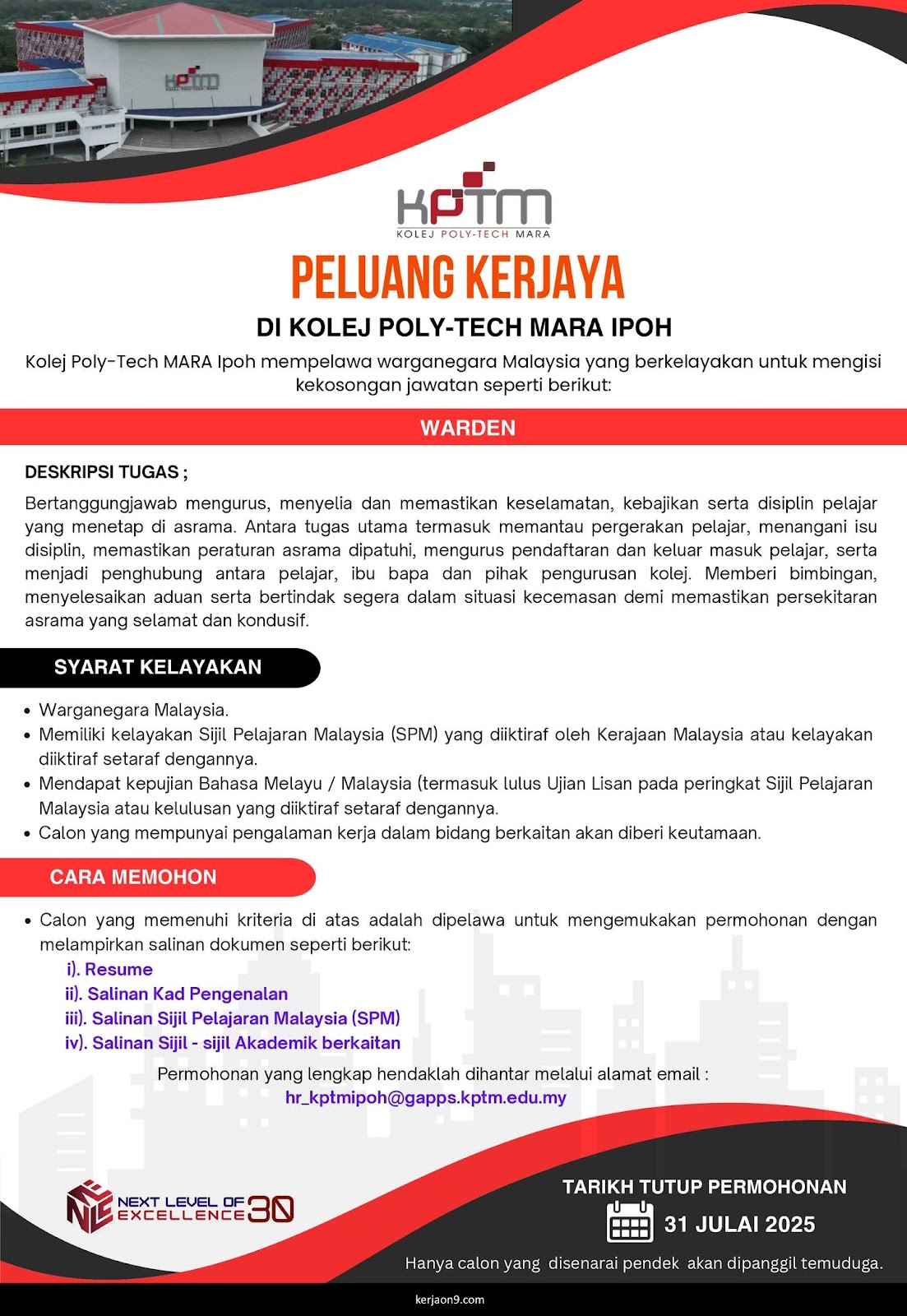 Job Kptm Julai 2025 1