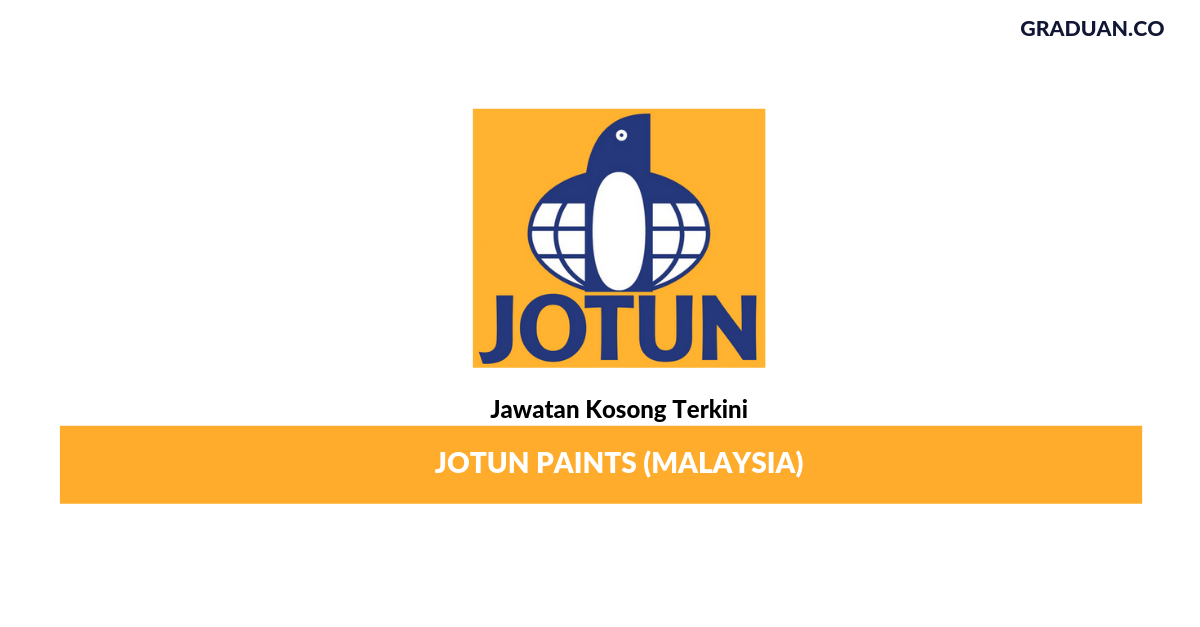 Permohonan Jawatan Kosong Terkini Jotun Paints (Malaysia)