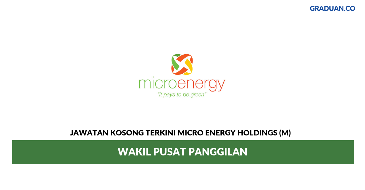 Permohonan Jawatan Kosong Terkini Micro Energy Holdings (M)