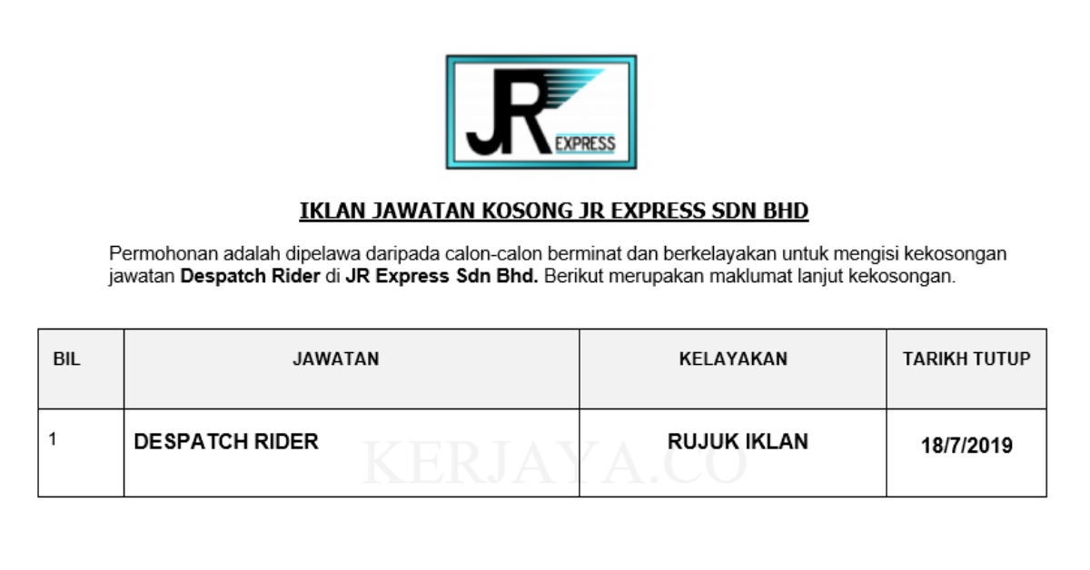 JR Express Sdn Bhd