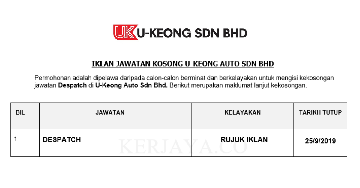 U-Keong Auto Sdn Bhd
