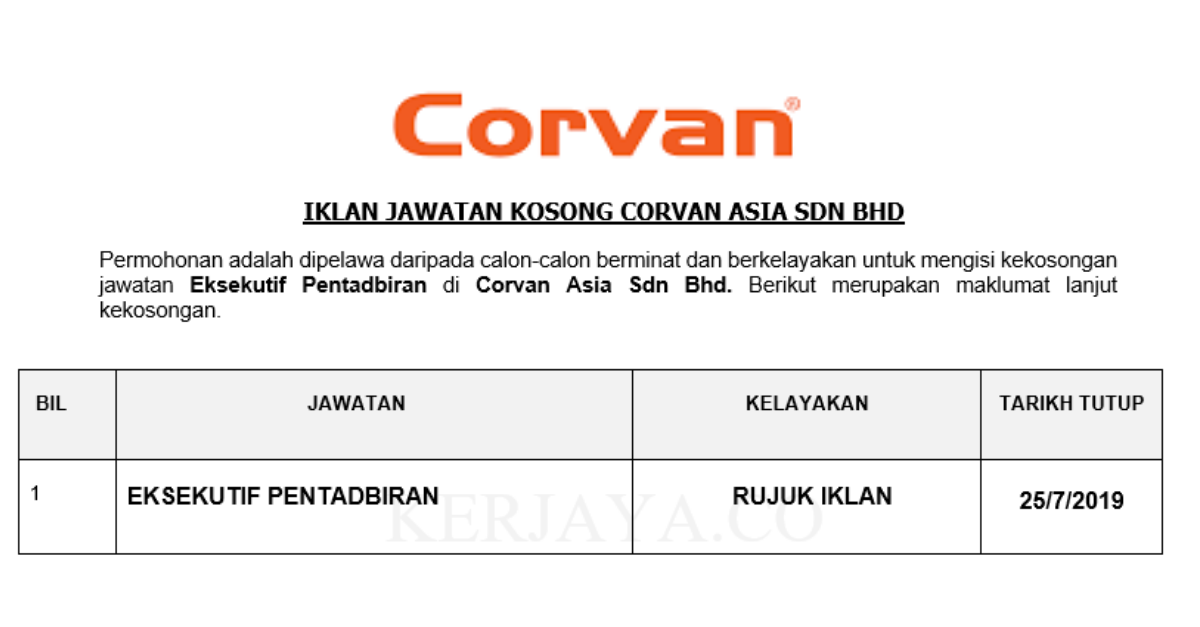 Corvan Asia Sdn Bhd