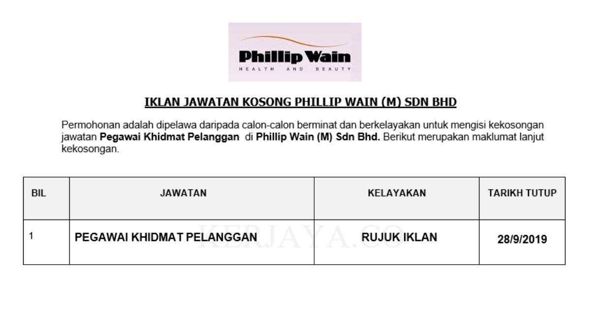 Phillip Wain (M) Sdn Bhd