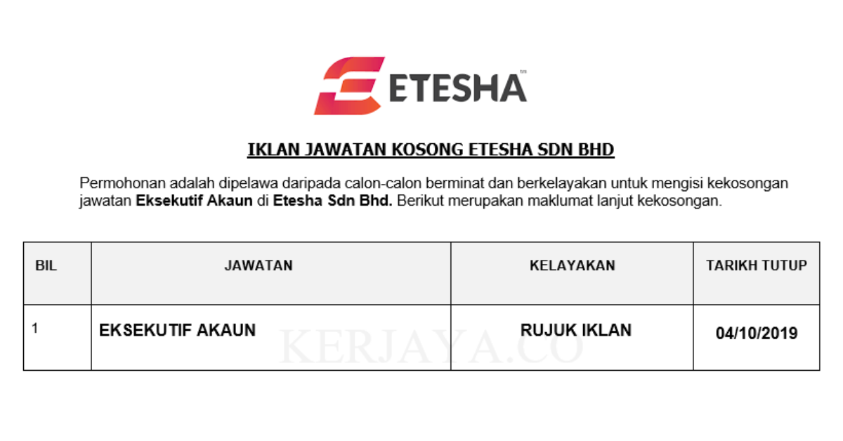 Etesha Sdn Bhd