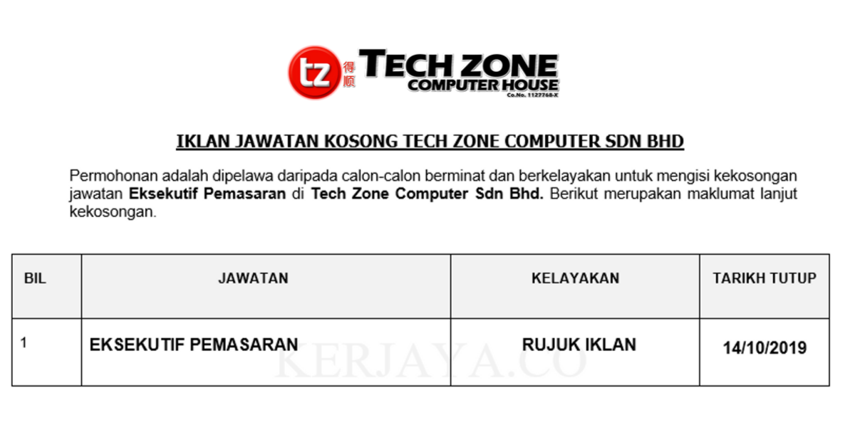 Tech Zone Computer Sdn Bhd