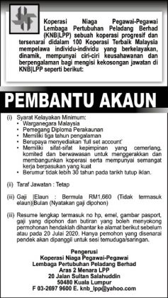 awatan Kosong Koperasi Niaga Pegawai-Pegawai Lembaga ...