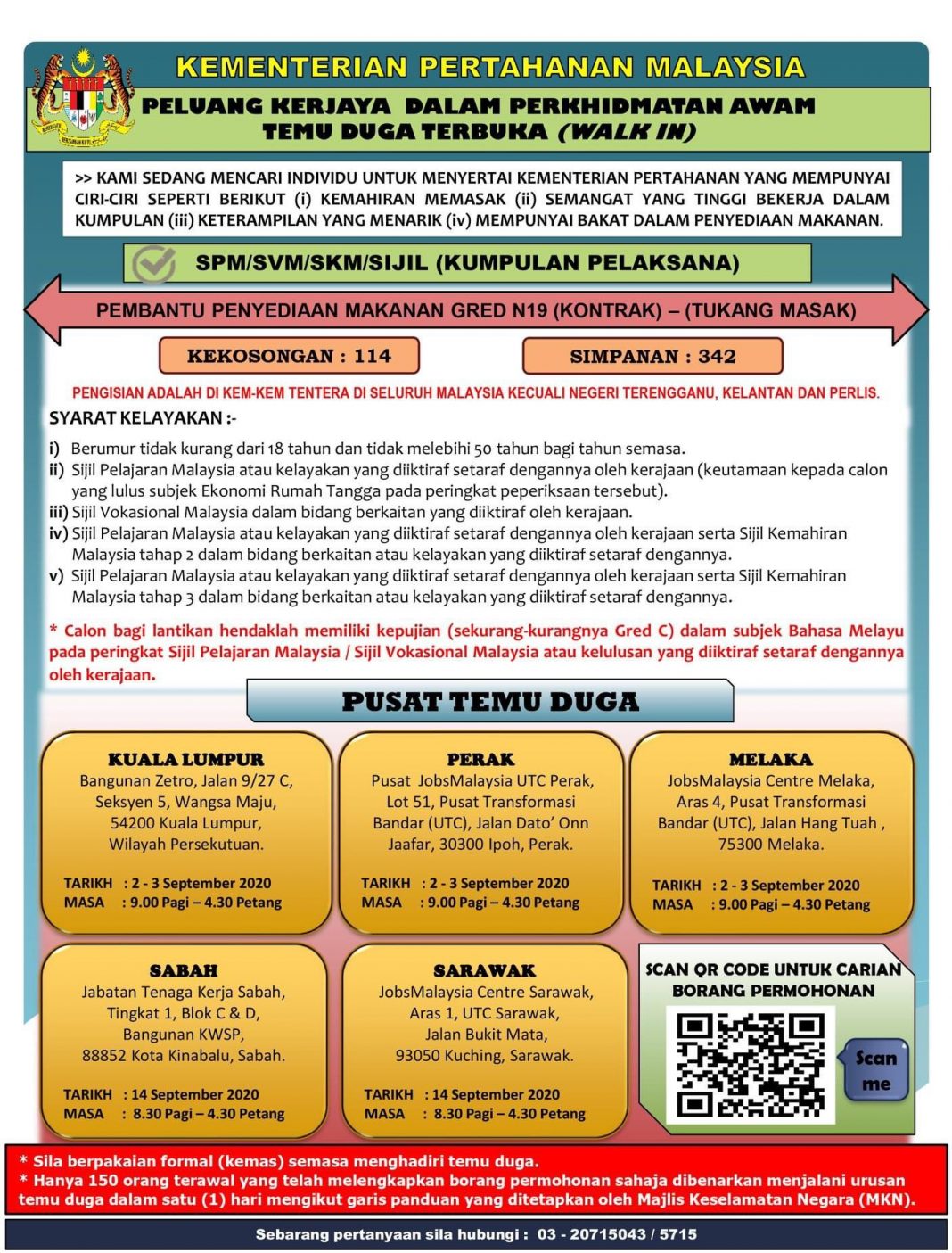 Jawatan Kosong Kementerian Pertahanan Malaysia • Portal ...