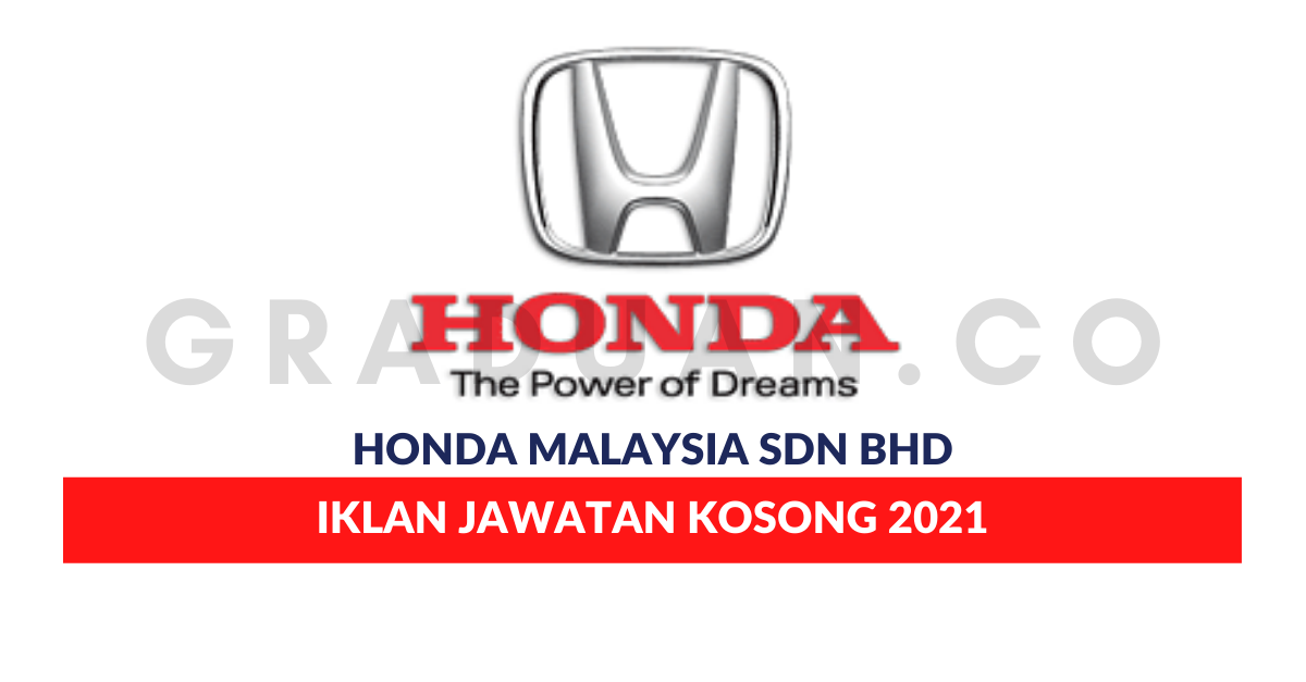 Honda Malaysia Sdn Bhd � Jawatan Kosong