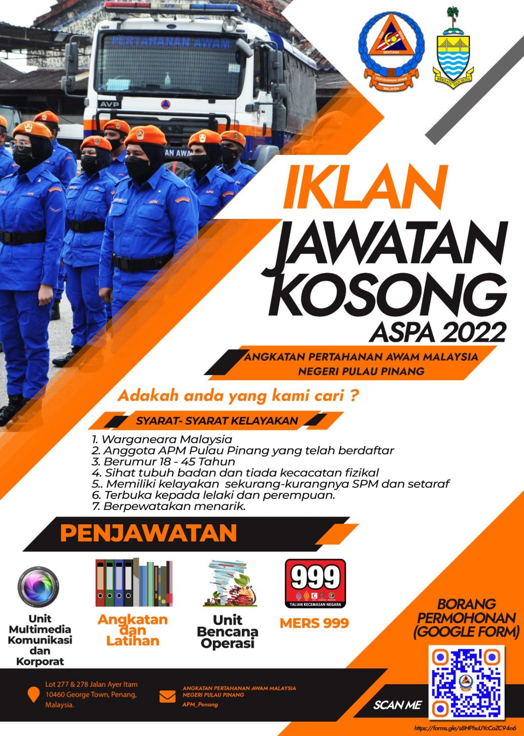 IKlan Jawatan Angkatan Pertahanan Awam (APM) • Portal Kerja Kosong Graduan