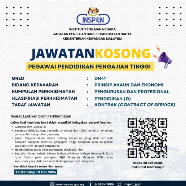 Iklan Jawatan Kosong Institut Penilaian Negara • Portal Kerja Kosong ...